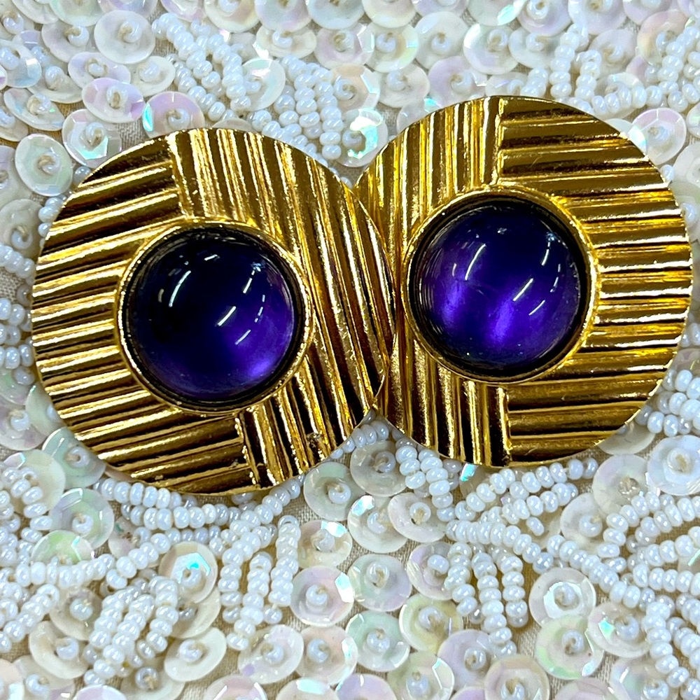 YSL (Yves Saint Laurent) vintage clip on earrings